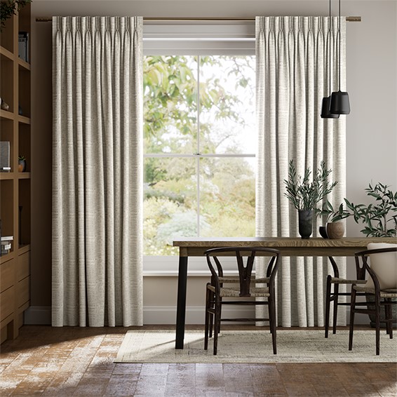 Thalia White Gold Curtains