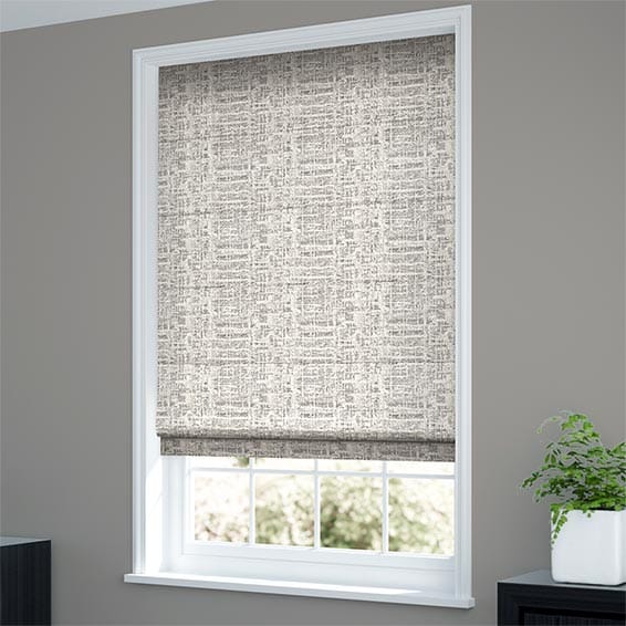 Thalia White Gold Roman Blind