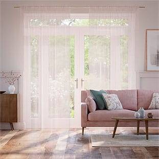 Thea Voile Rose Quartz Curtains thumbnail image