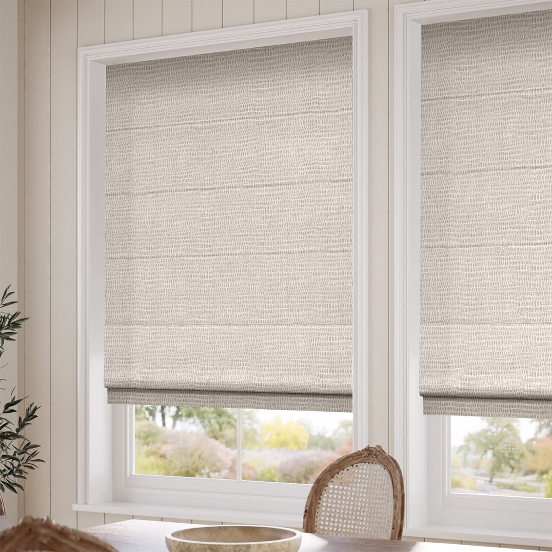 Theone Cream Roman Blind