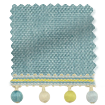 Thermal Luxe Dimout Teal & Spring Roller Blind swatch image