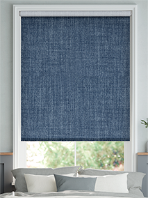 Thermal Luxe Dimout Whale Blue Roller Blind thumbnail image