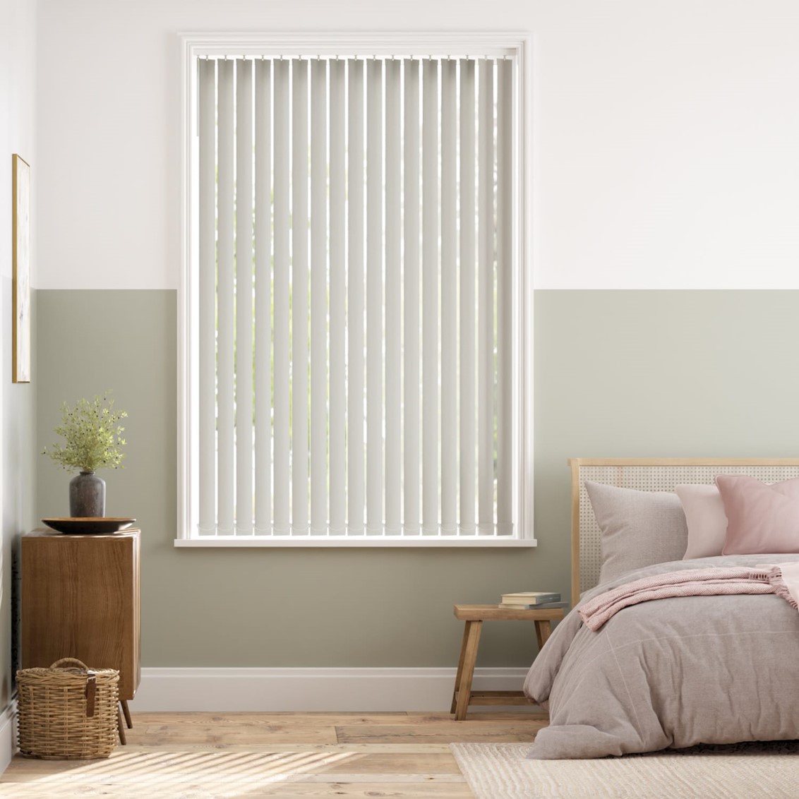 Thermatex Light Grey Vertical Blind