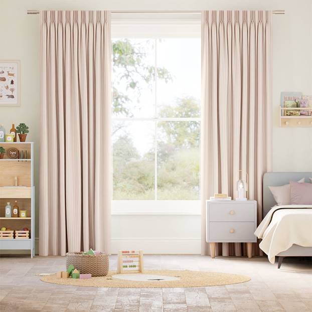 Tiger Stripe Blush Curtains thumbnail image