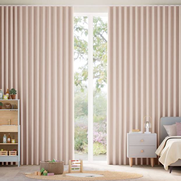 Tiger Stripe Blush Curtains thumbnail image