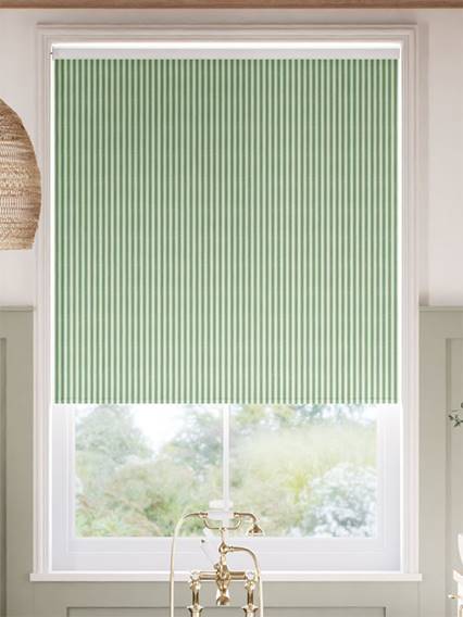 Tiger Stripe Cool Green Roller Blind thumbnail image