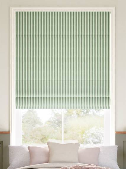 Tiger Stripe Cool Green Roman Blind thumbnail image