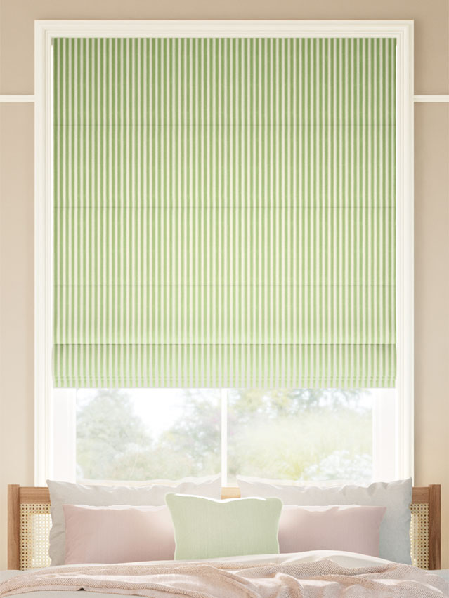 Tiger Stripe Yellow Green Roman Blind thumbnail image