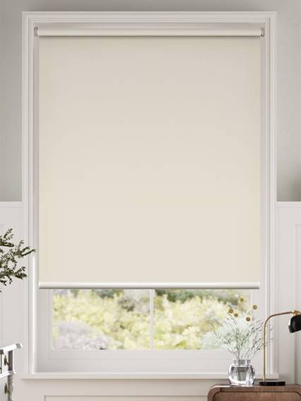 Electric Titan Blackout Bone White Roller Blind thumbnail image