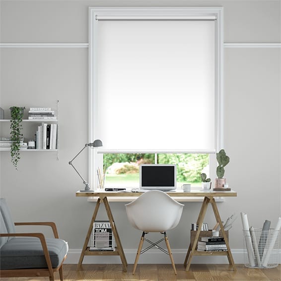 Titan Blackout Pristine White Roller Blind