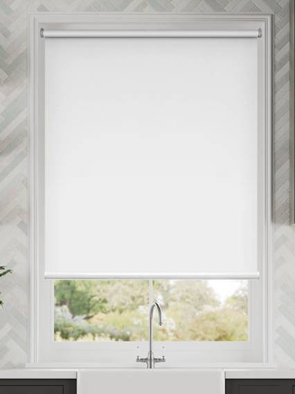 Electric Titan Blackout Snow White Roller Blind thumbnail image