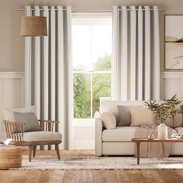 Tiverton Stripe Steel Curtains thumbnail image