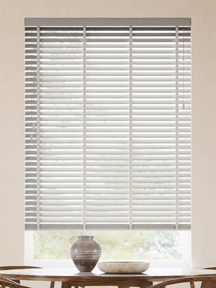 Natural Bamboo Stone & Chevron Stucco Wooden Blind thumbnail image