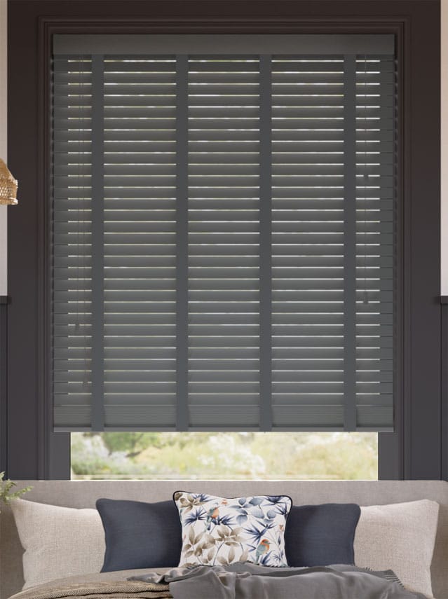 Everest Grey & Anthracite Wooden Blind thumbnail image