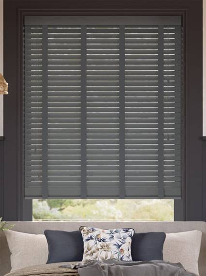 Everest Grey & Anthracite Wooden Blind thumbnail image