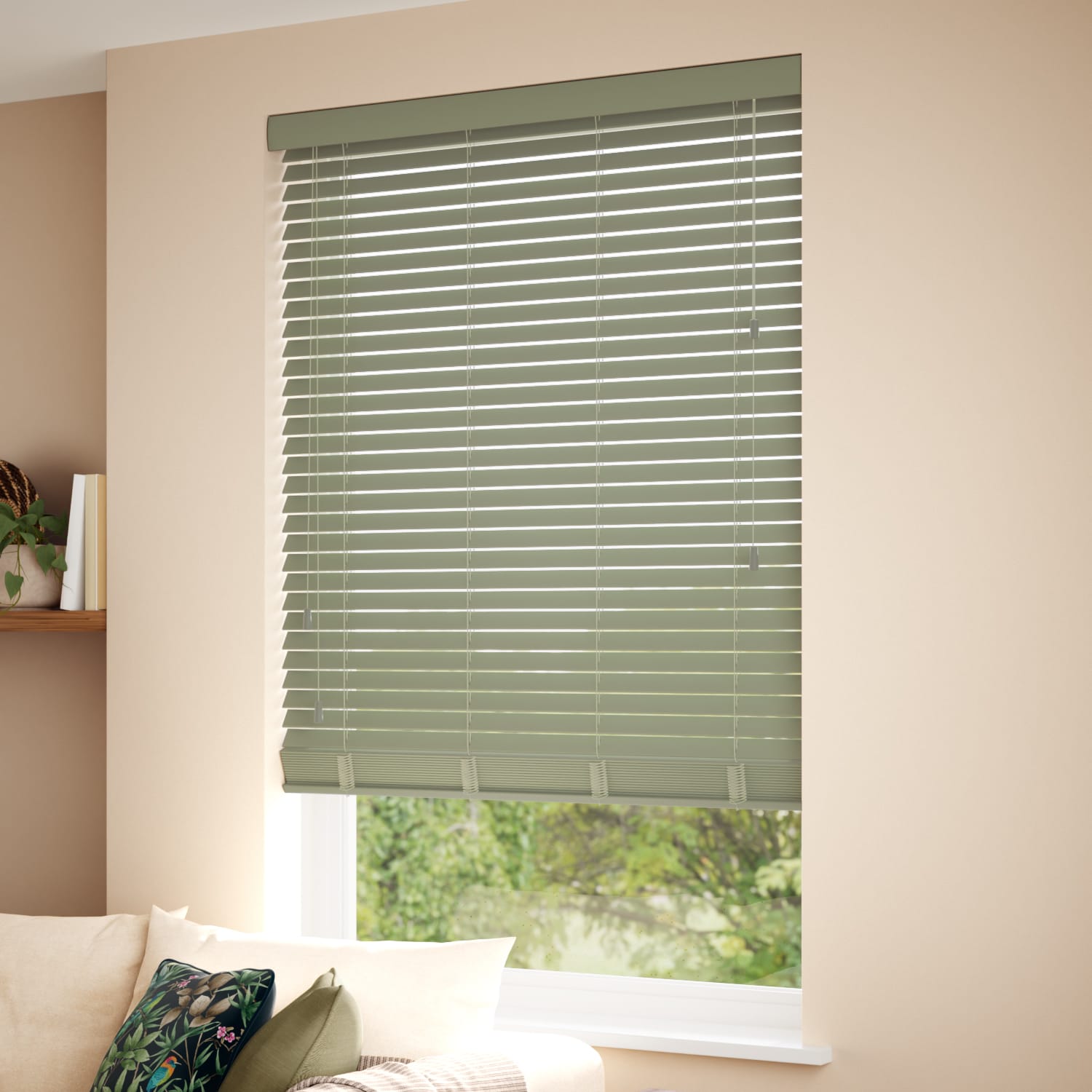 Sage Wooden Blind - 50mm Slat