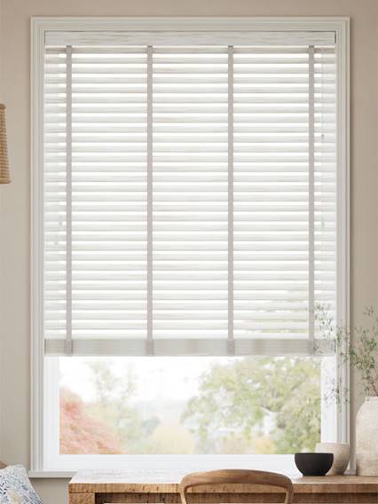 Birch Bark & Chevron Stucco Wooden Blind thumbnail image