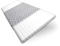 Ice White & Chevron Silver Wooden Blind swatch image