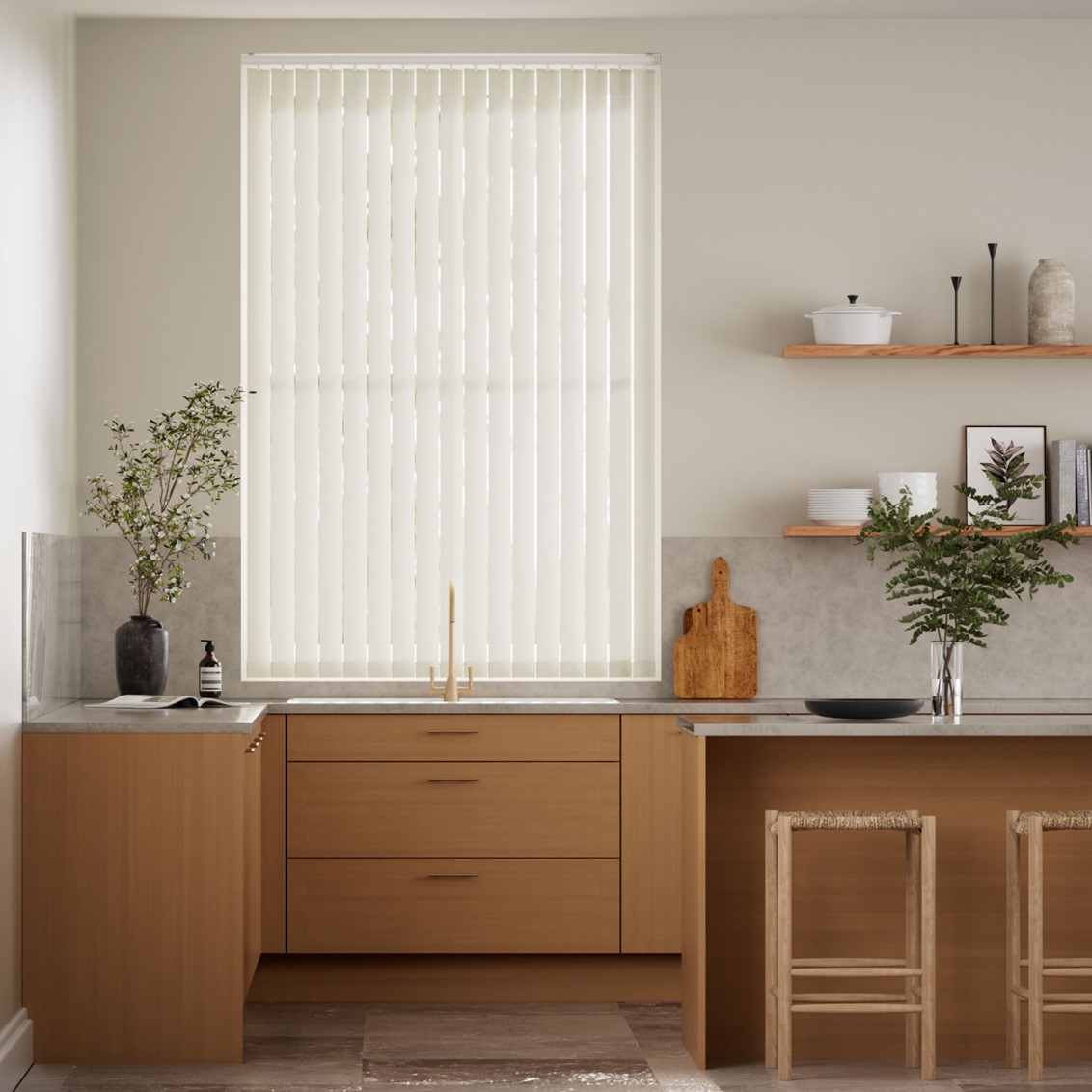 Toledo Arcadia White Vertical Blind