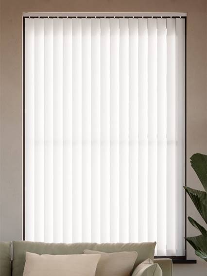 Toledo Crisp White Vertical Blind thumbnail image