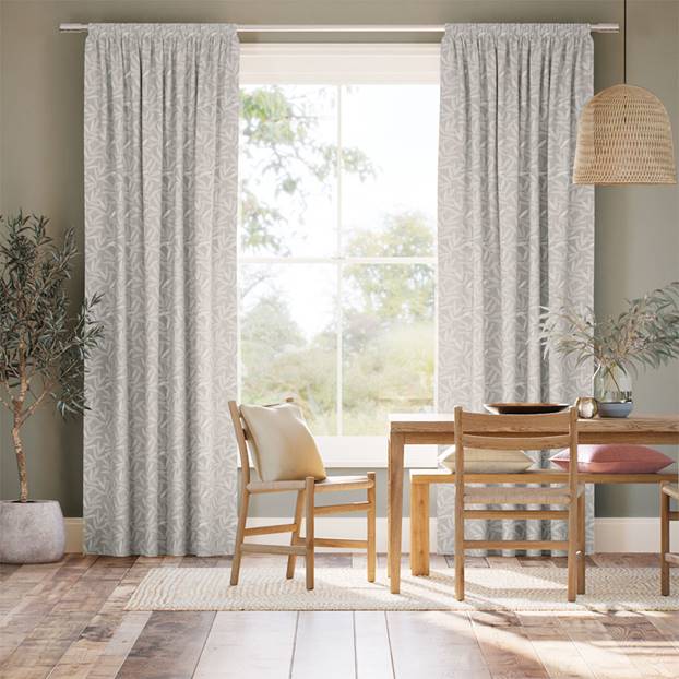 Toronto Jacquard Silver Curtains thumbnail image