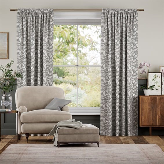 Toscana Pearl Grey Curtains