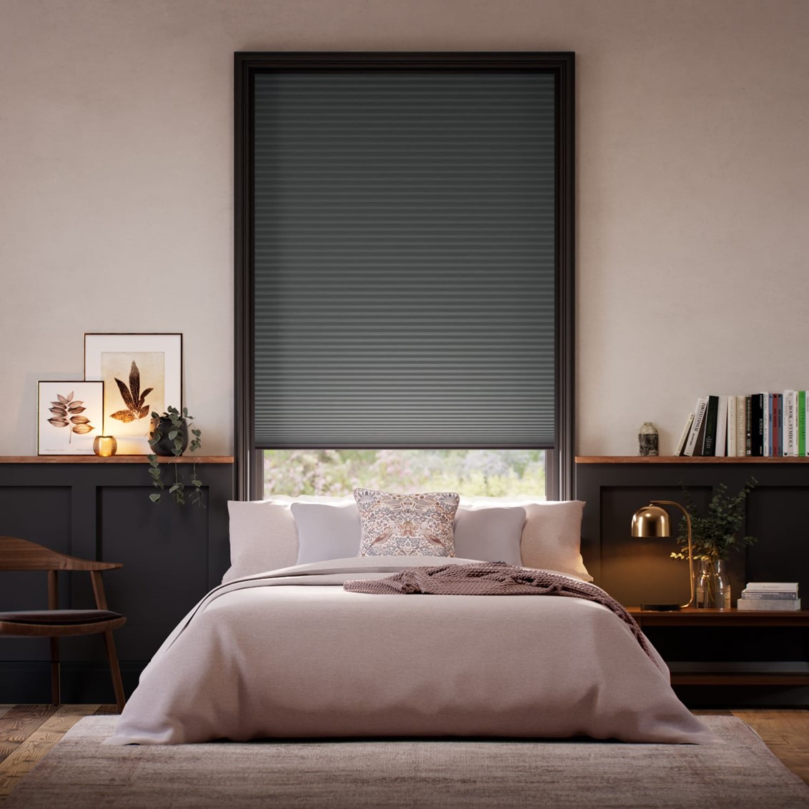 TotalShade Blackout Cliffside Grey Thermal Blind