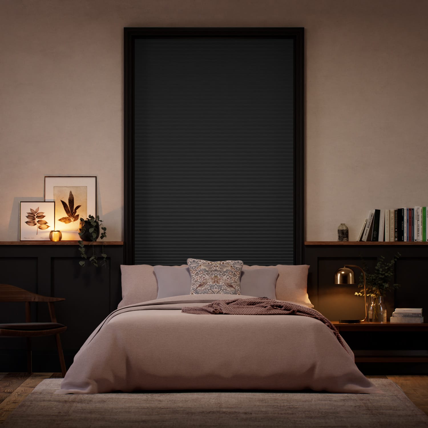 TotalShade Blackout Cliffside Grey Thermal Blind