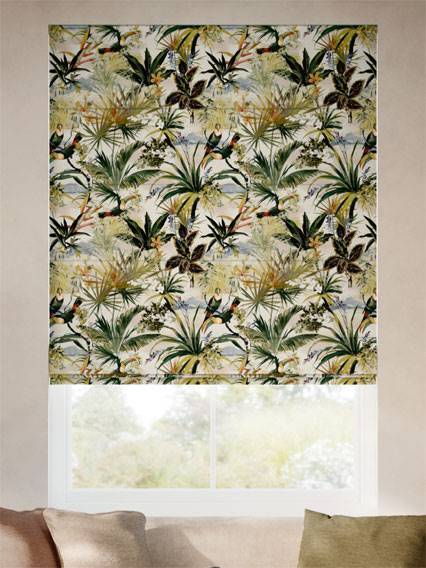 Toucan Velvet Jungle Roman Blind thumbnail image