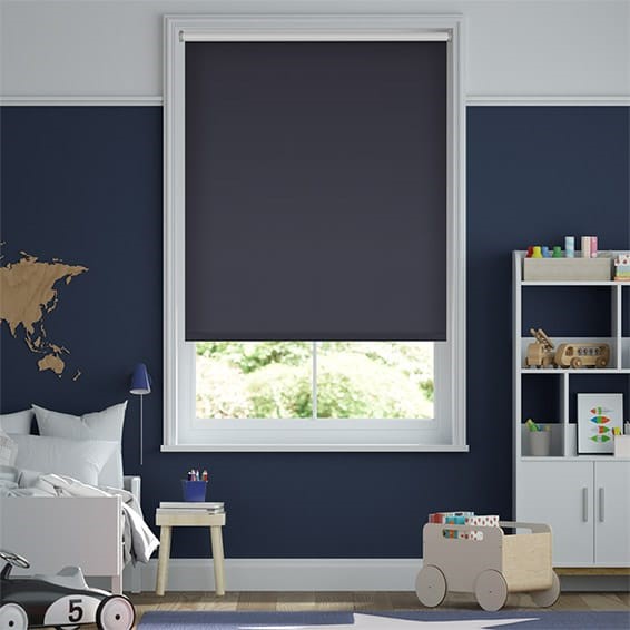 Toulouse Blackout Indigo Roller Blind