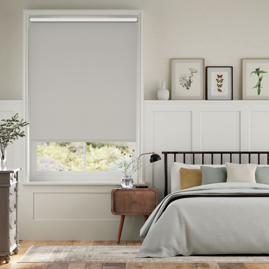 Twist2Go Toulouse Blackout Mist Grey Roller Blind