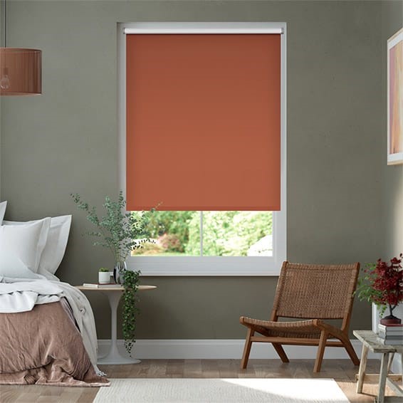 Toulouse Blackout Paprika Roller Blind