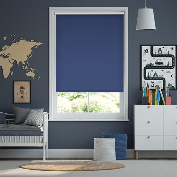 Toulouse Blackout Ultramarine Roller Blind