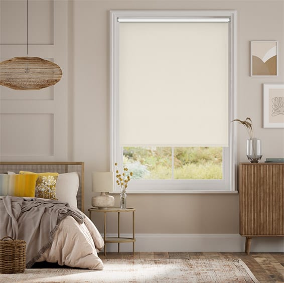 Electric Toulouse Blackout Magnolia Roller Blind