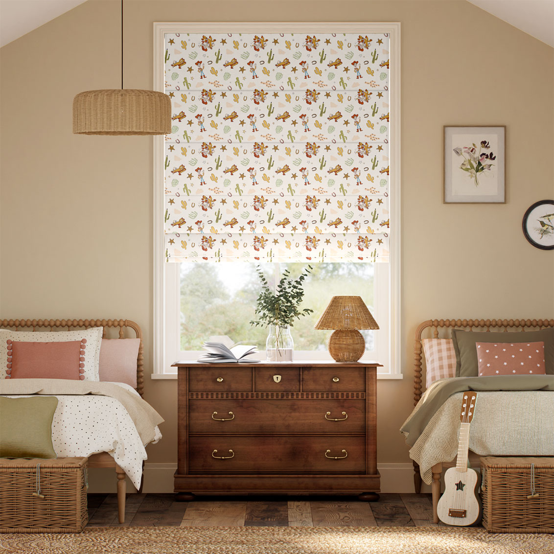 Toy Story Tales Buttermilk Roman Blind