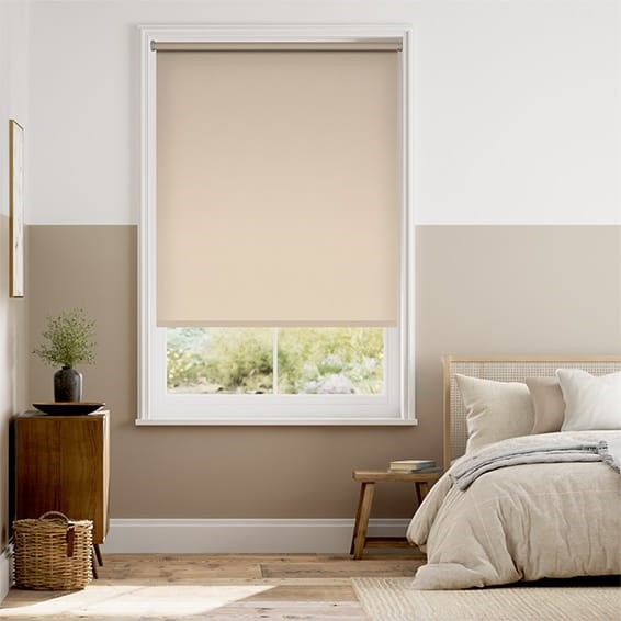 Sevilla Blackout Almond Roller Blind