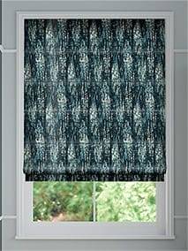 Trinity Velvet Electric Blue Roman Blind thumbnail image