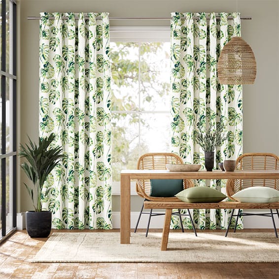 Tropical Leaves Palm Curtains