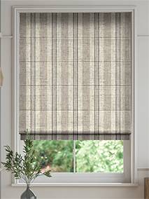 Truro Stripe Linen Sandstone Roman Blind thumbnail image