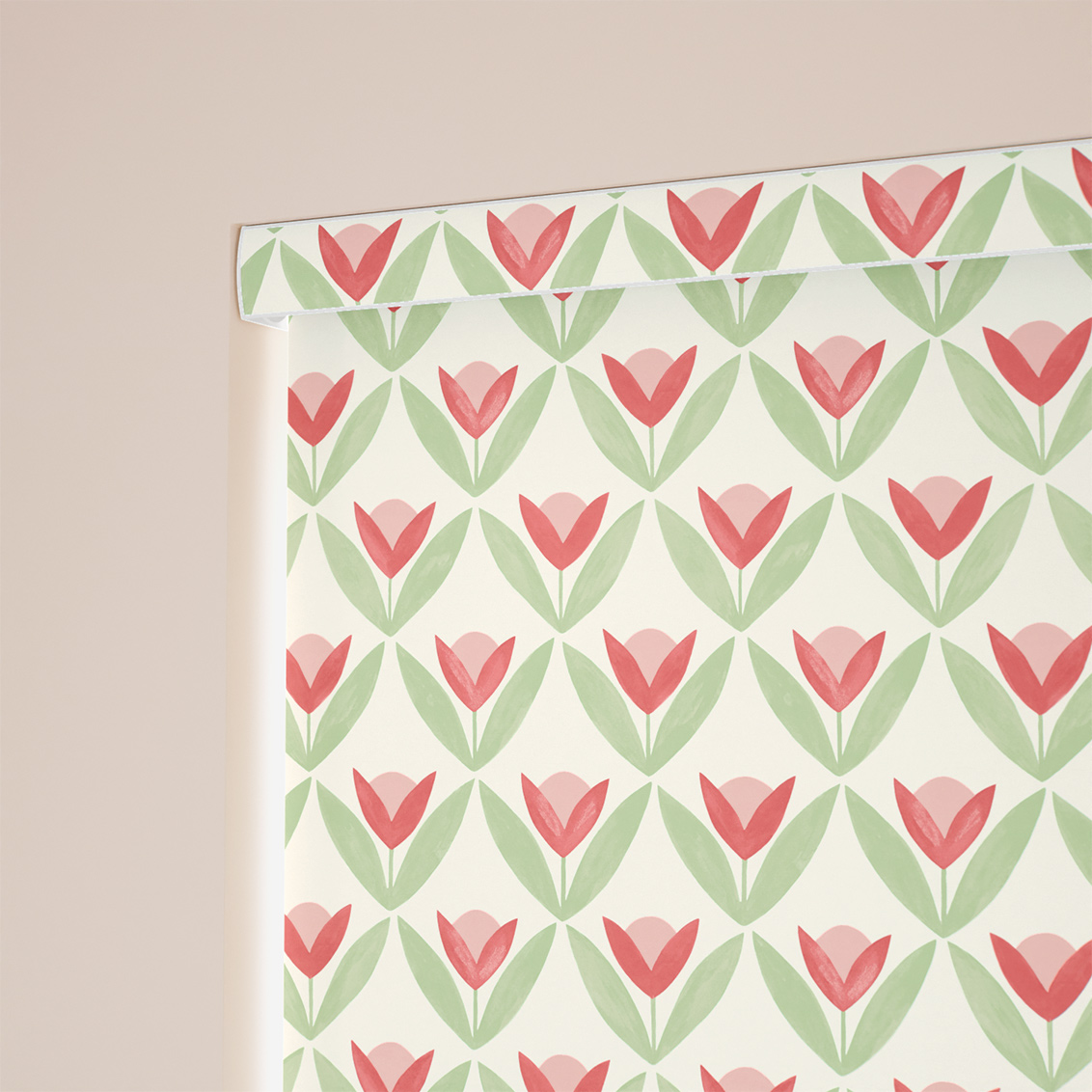 Tulip Trellis Blush Roller Blind