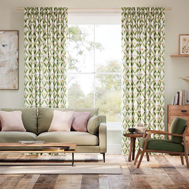 Tulip Trellis Flamenco Curtains thumbnail image