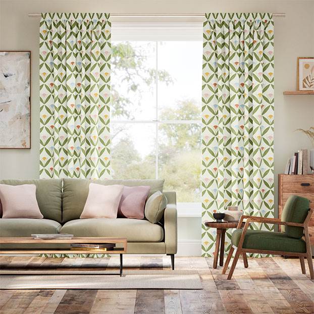 Tulip Trellis Flamenco Curtains thumbnail image