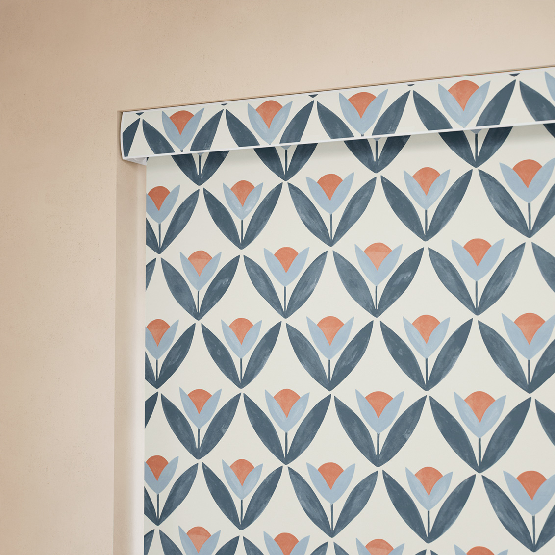 Tulip Trellis Ink Roller Blind