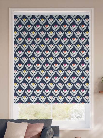 Tulip Trellis Twilight Roller Blind thumbnail image