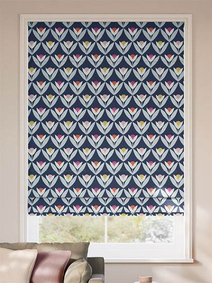 Tulip Trellis Twilight Roman Blind thumbnail image