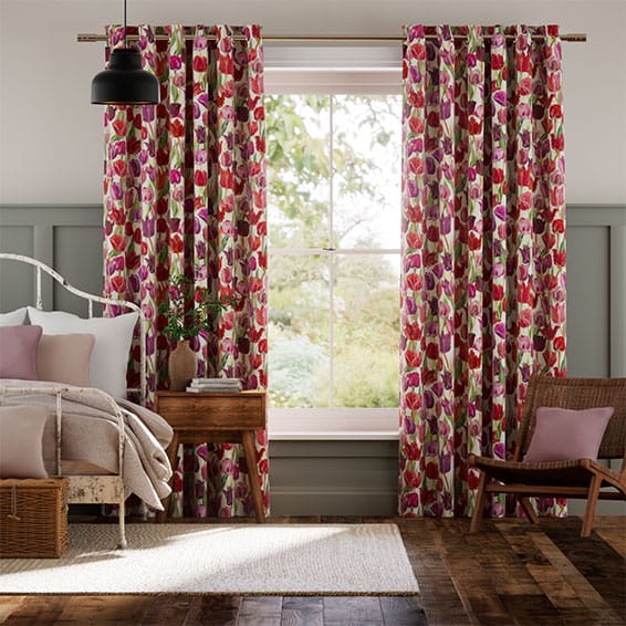 Tulips Pink Curtains