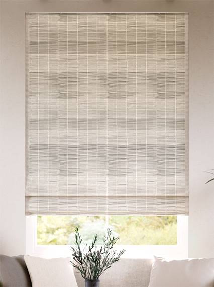 Electric Tulum Blackout Birch & Pumice Roman Blind thumbnail image