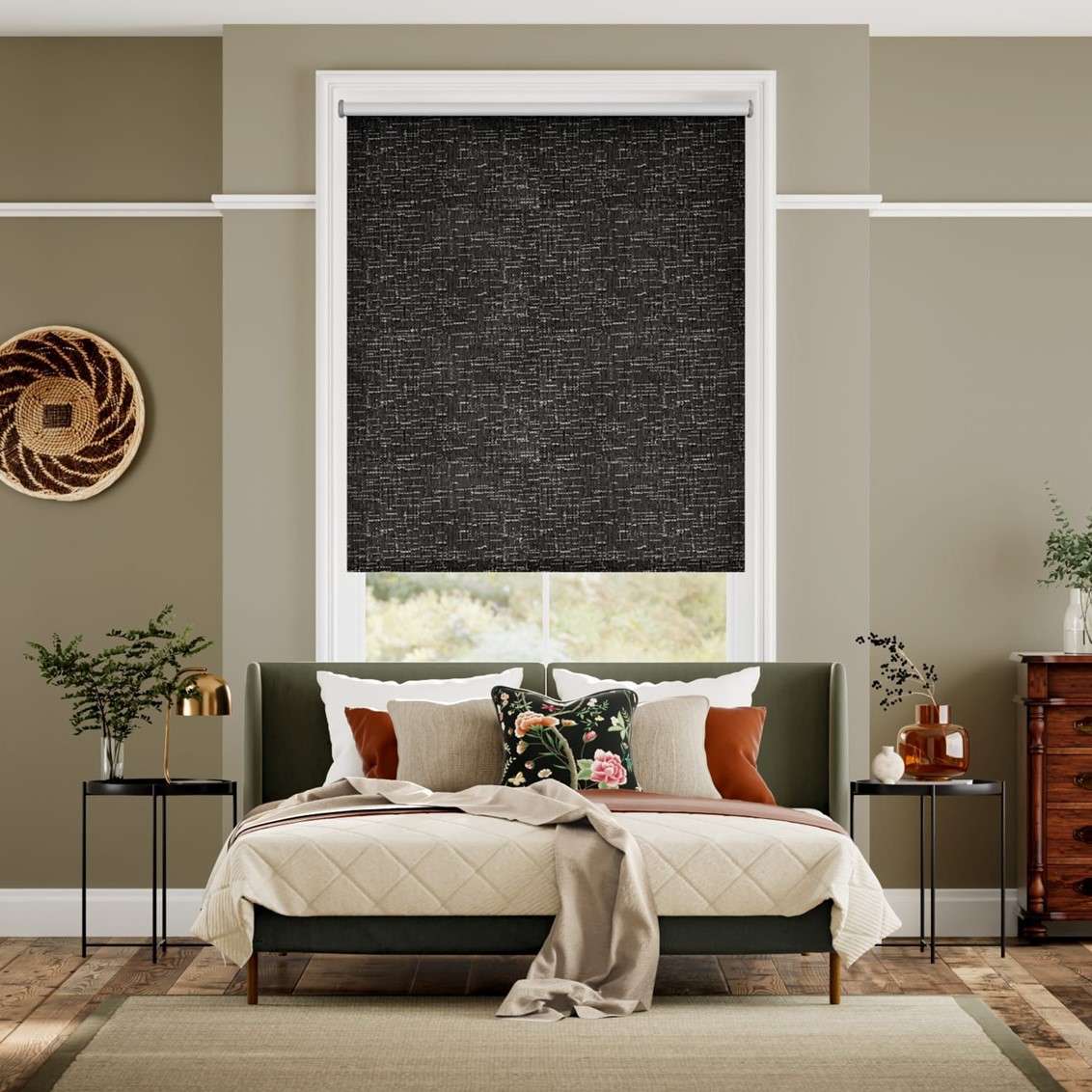 Twist2Go Turin Blackout Onyx Roller Blind