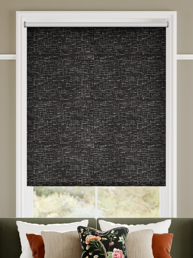 Turin Blackout Onyx Roller Blind thumbnail image