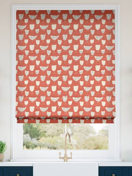 Tweet Tweet Papaya Roman Blind thumbnail image